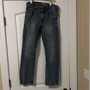 Levi's Men's Straight Jeans in Washed Denim